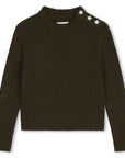 Zadig & Voltaire Girls Star Khaki Pullover