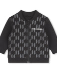 Karl Lagerfeld Black Monogram Jogging Set