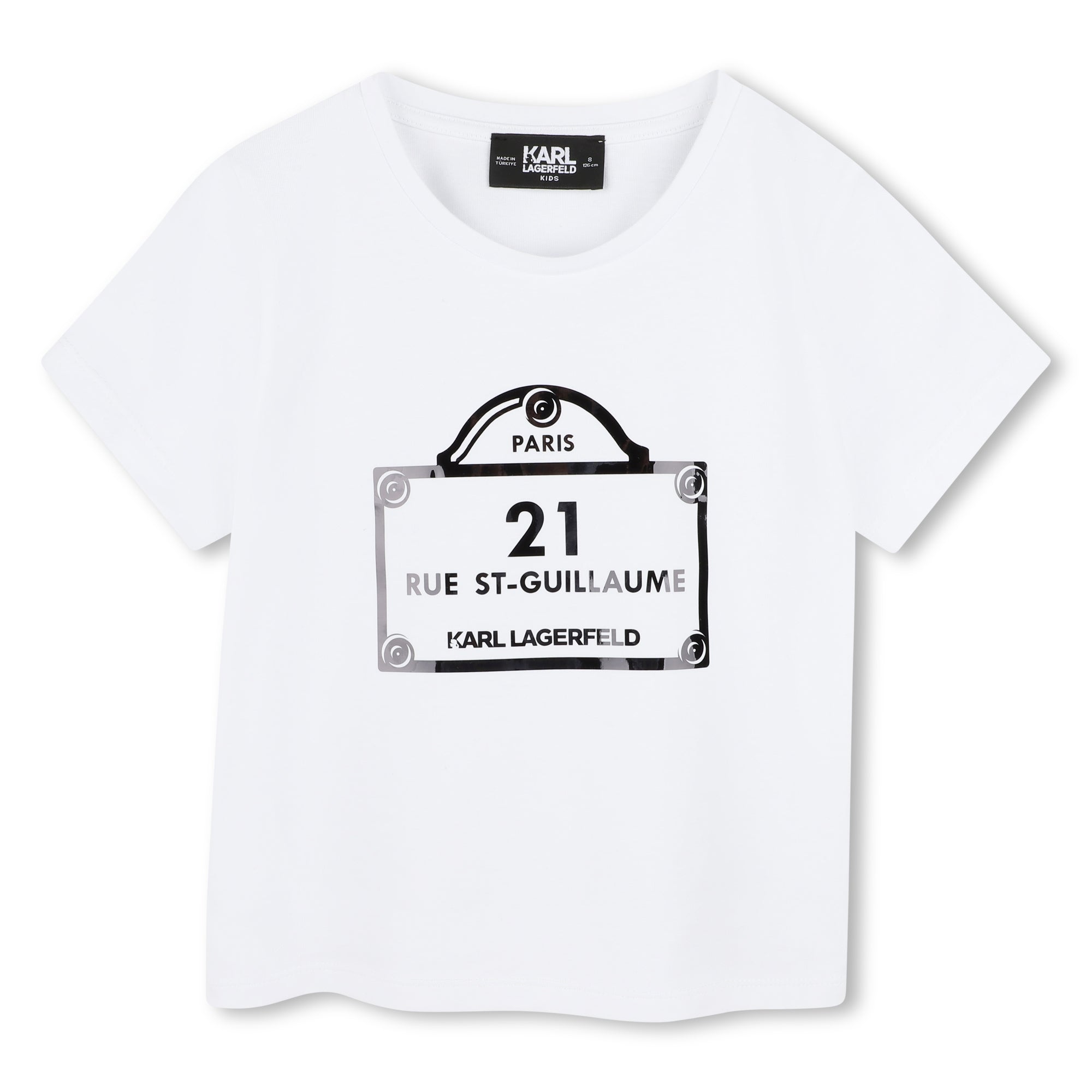 Karl Lagerfeld White Graphic T-Shirt