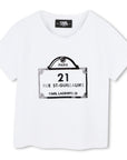 Karl Lagerfeld White Graphic T-Shirt