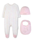 Karl Lagerfeld Pink Footie Set