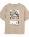 Karl Lagerfeld Sand Logo T-Shirt