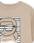 Karl Lagerfeld Sand Logo T-Shirt