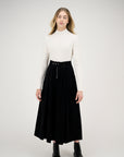Zaikamoya Black Corduroy Olga Skirt