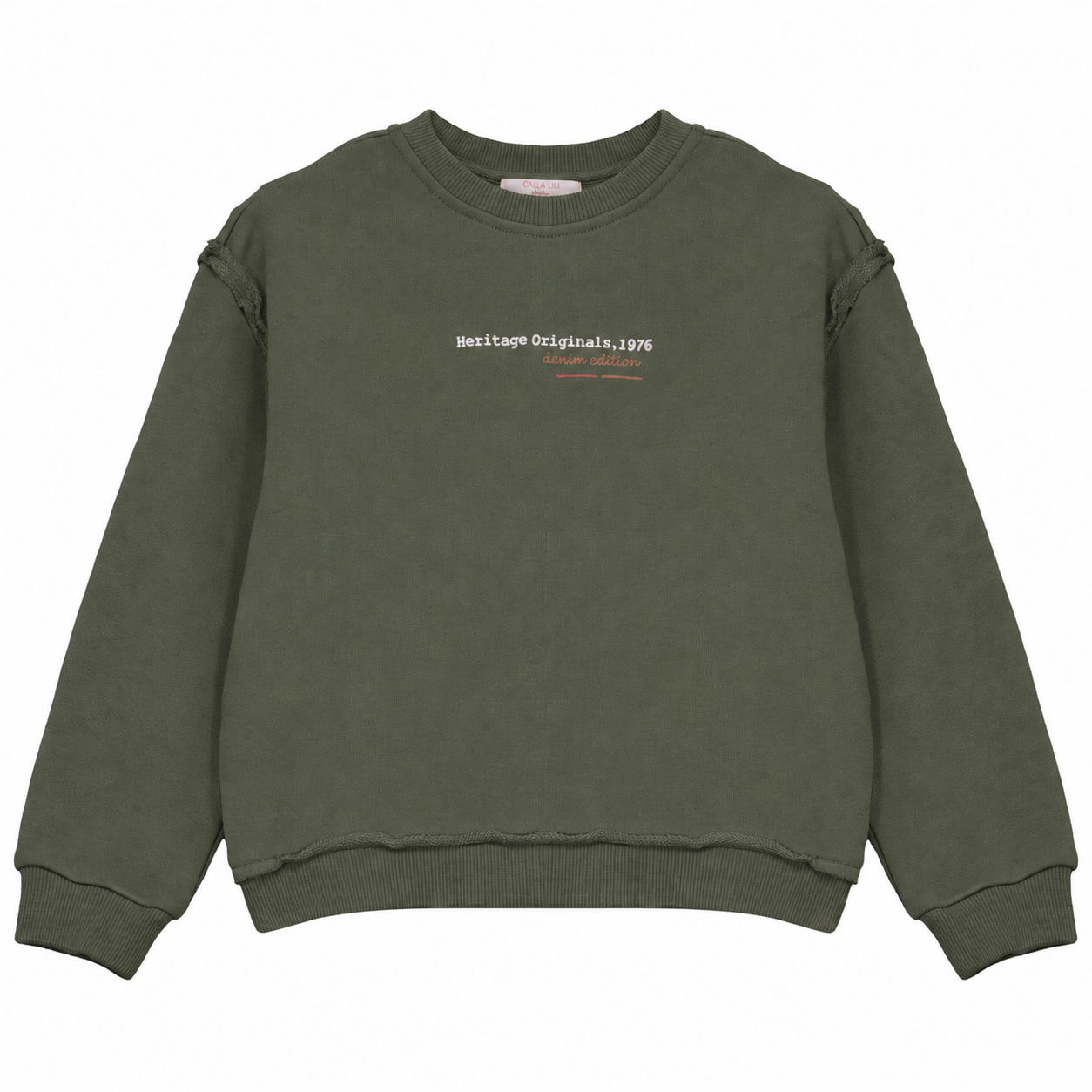 Calla Lili Green Heritage Sweatshirt