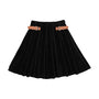 Bopop Buckle Velour Black Panel Skirt