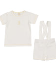 Bonjoy Ivory Yellow Lemonade Suspender Set