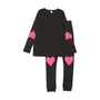 Bopop Heart Stitch Patch Pajama