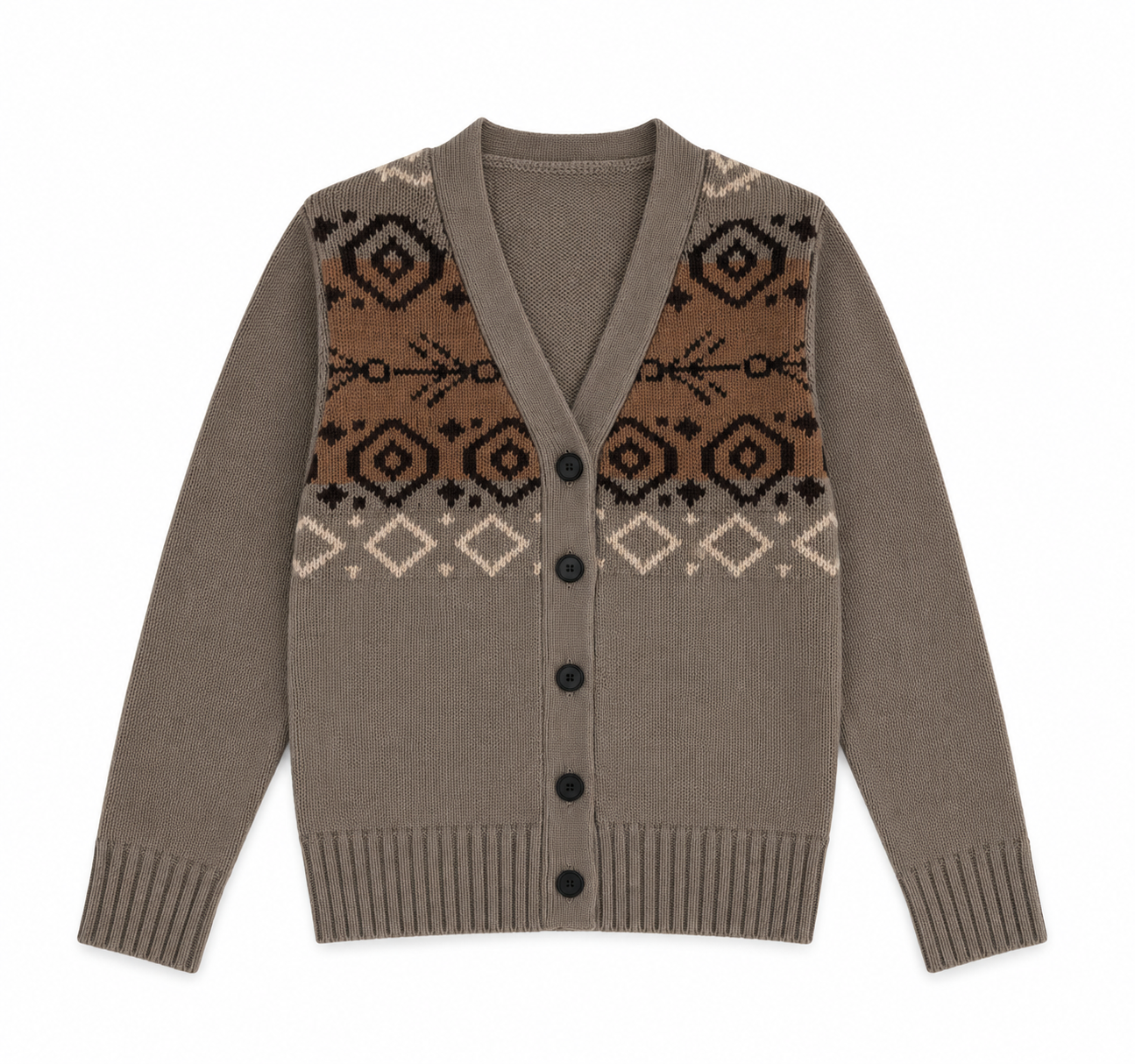 Calla Lili Taupe Boy Chunky Cardigan