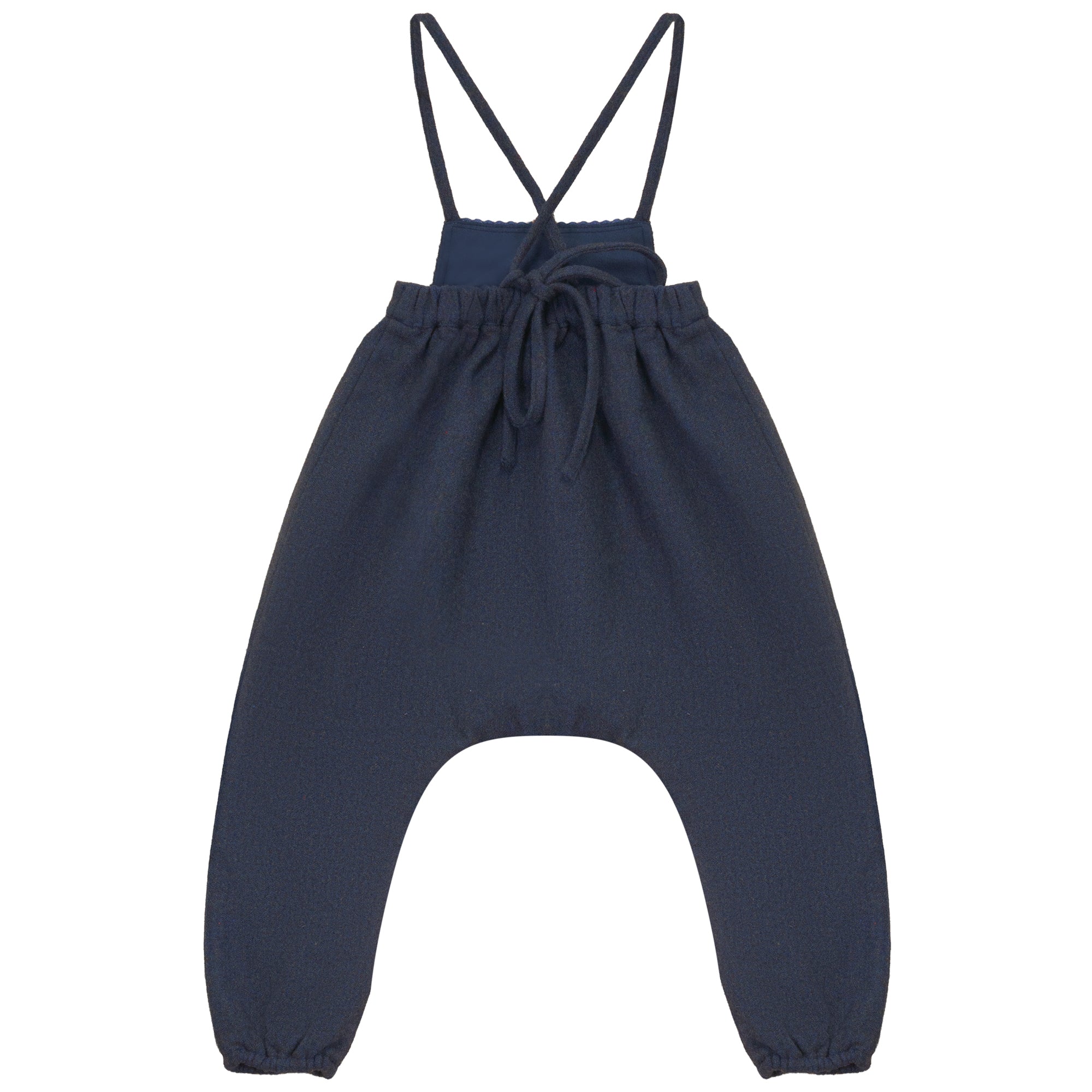 Calla Lili Blue Baby Girl Romper With Embroidery