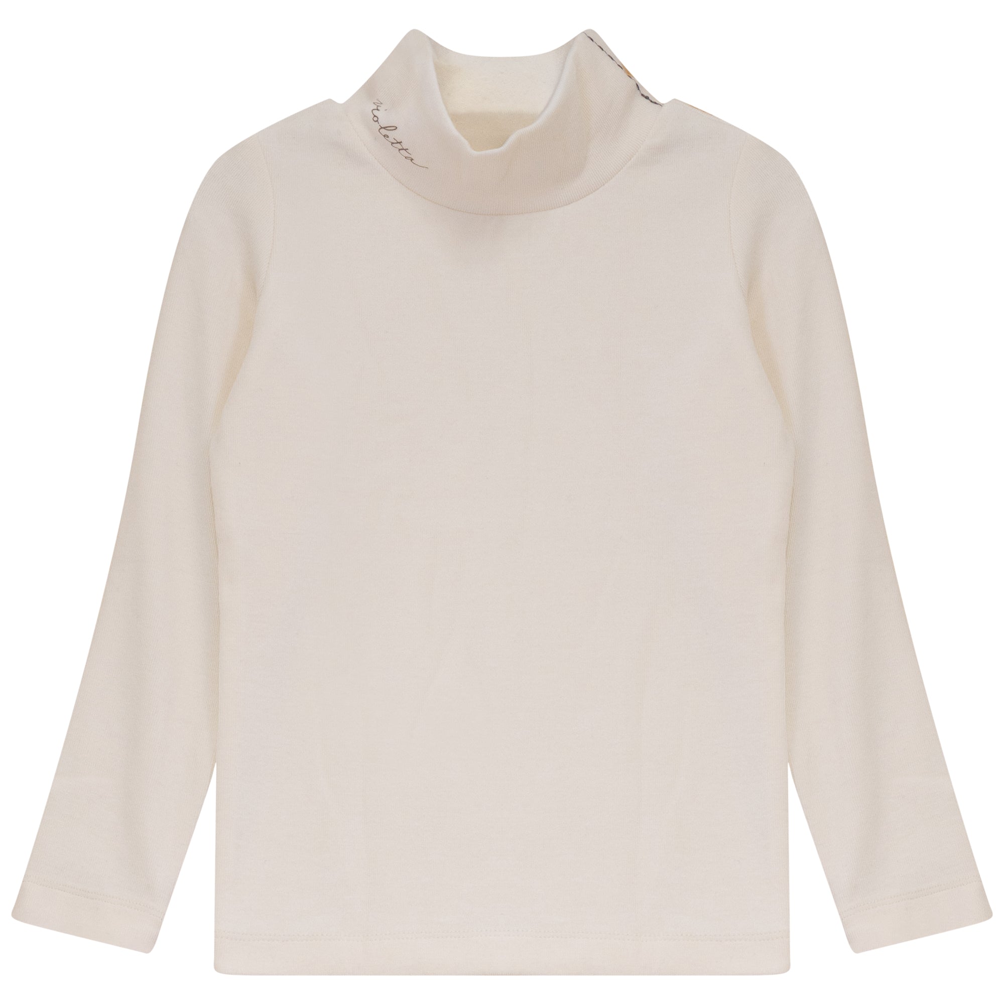 Calla Lili Cream MockNeck Knit T-Shirt
