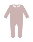 Looms Fair Isle Mauve Cardigan Footie + Hat