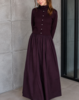 Urban Edge Mulberry Knit Combo Dress With Cardigan