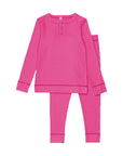 Bopop Hot Pink Ribbed Pajama