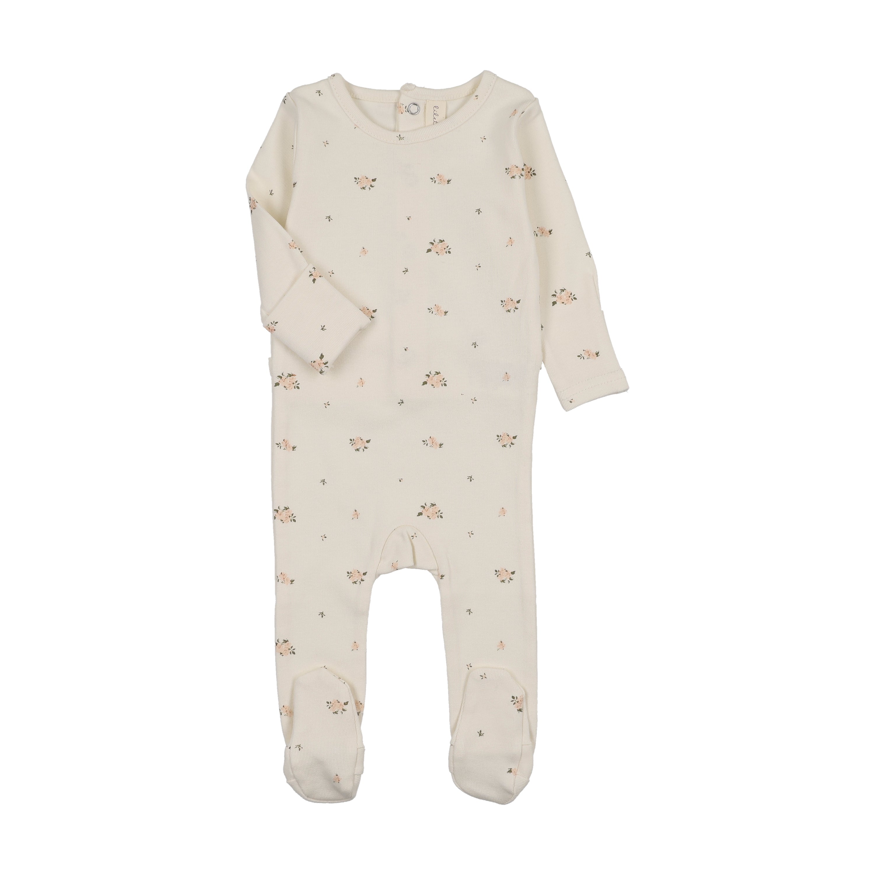 Lilette Pink Rosebud Footie + Hat