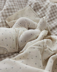 Lilette  Cherry Scallop Footie Set With Bib