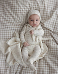 Lilette  Cherry Scallop Footie Set With Bib