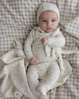 Lilette  Cherry Scallop Footie Set With Bib