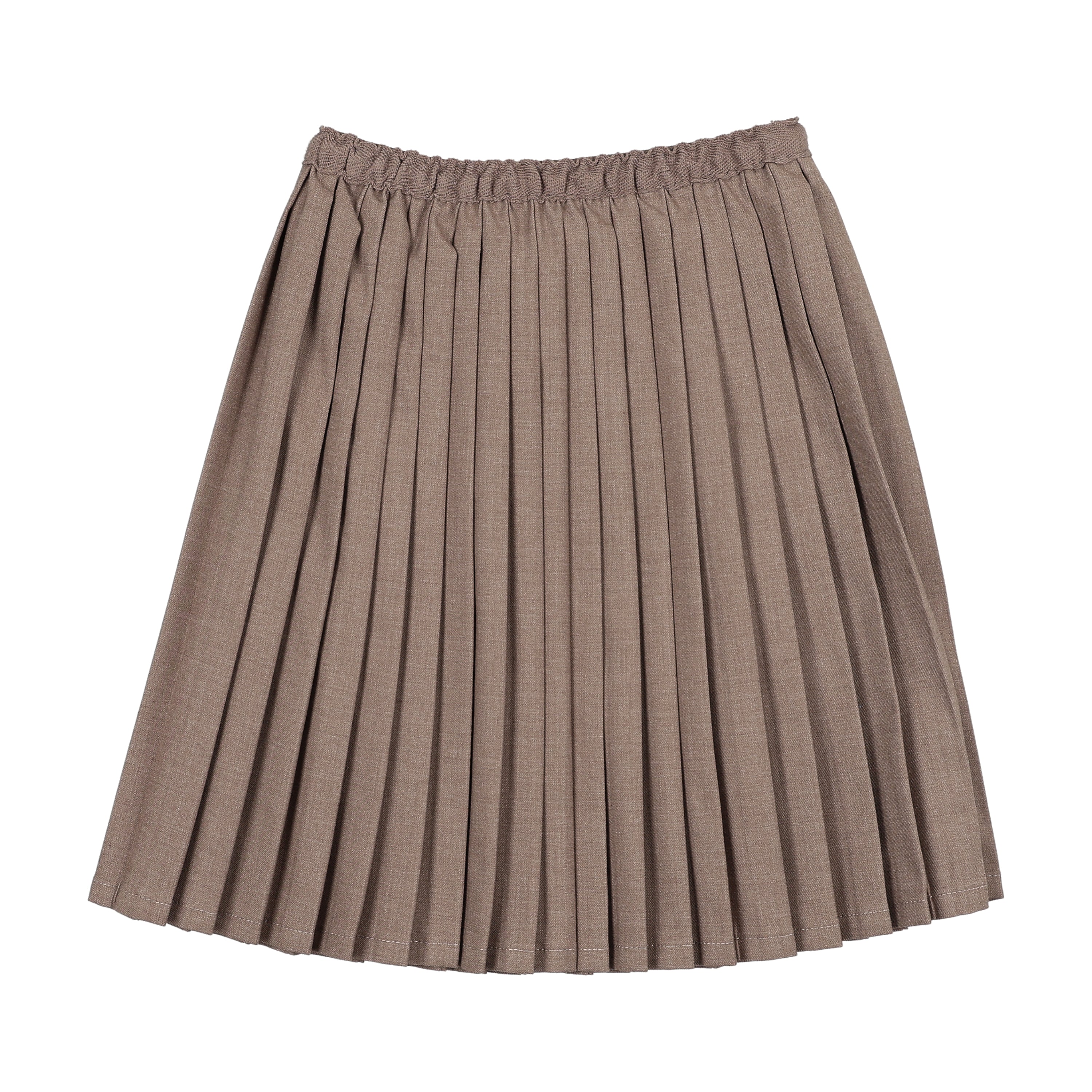 Lil Legs Misty Oat Knife Pleated Skirt