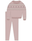 Looms Fair Isle Mauve 2pc Set