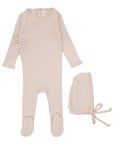 Lilette Pale Pink Pointel Footie Set