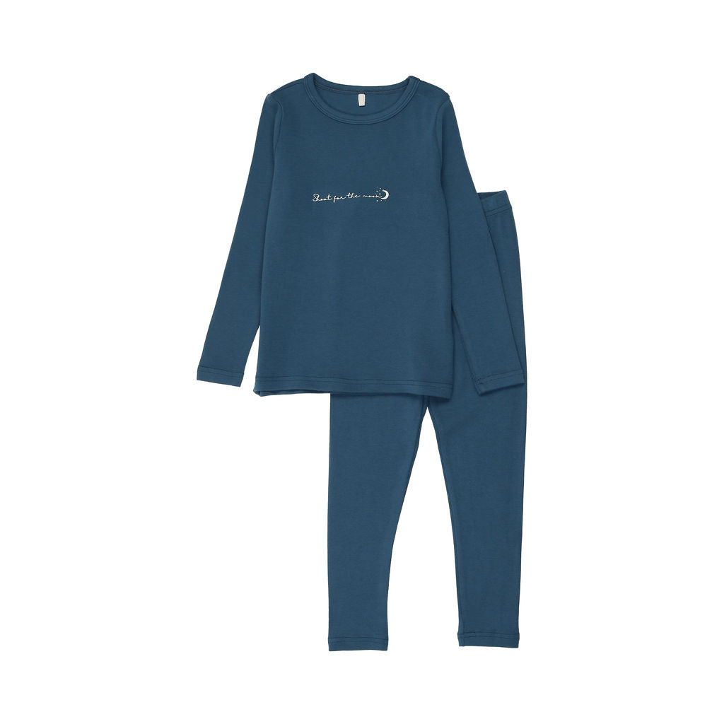 Pouf Royal Blue Shoot For The Moon Pajama