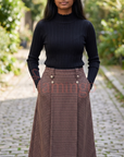 Twinset Iced Coffee Midi Skirt
