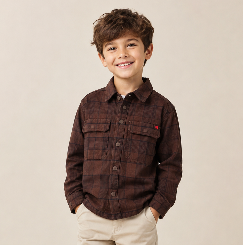 Hugo Coffee Flap Pocket Shirt
