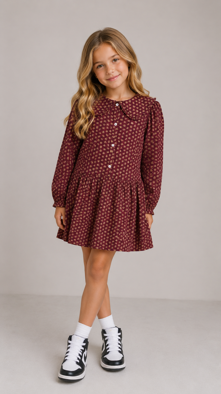 Buho Pomegranate Cottage Dress