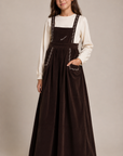 Bonjour Brown Corduroy Maxi Set