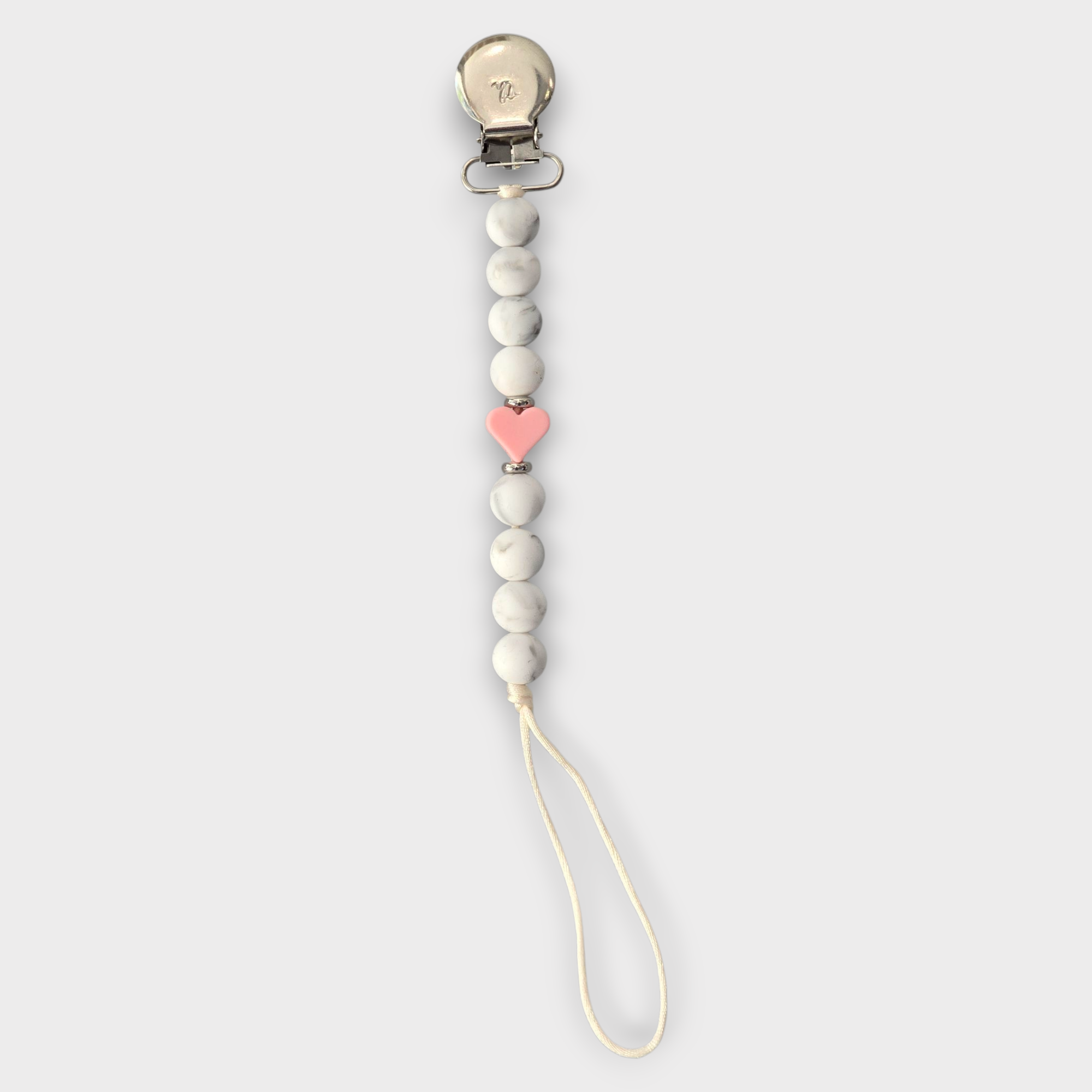 Three Hearts Pacifier Clip – flamingobabychild