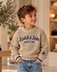 Scotch and Soda Natural Blue Trim Sweater