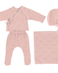 Bebe Organic Scalloped Kimono Set