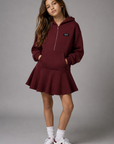 No21 Maroon Half Zip Sweat Dress