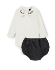 Jaybee Tweed Bloomer With Onesie