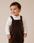 My Maxi Velour Pinafore Overall Set