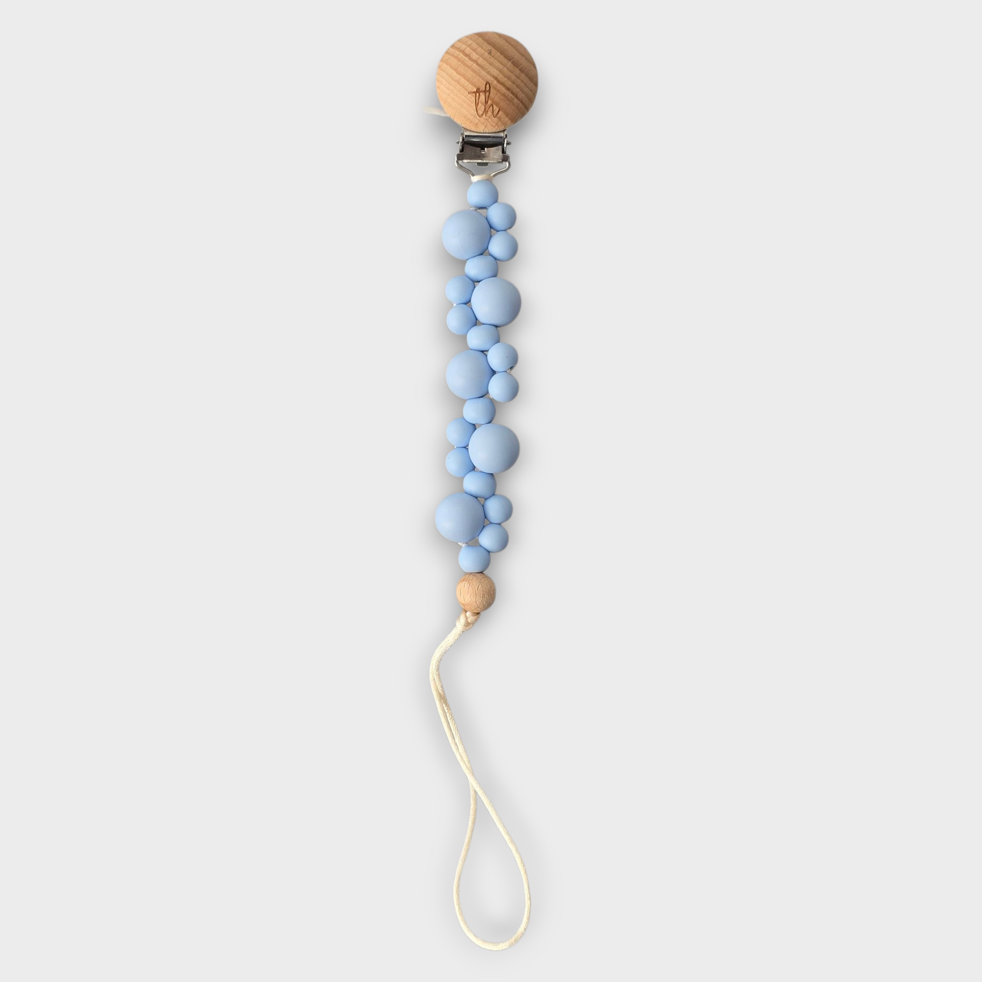 Three Hearts Bubble Pacifier Clip – flamingobabychild