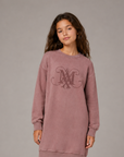 Max And Co Mauve Logo Sweat Dress
