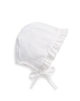 Jacqueline And Jac Ruffled Cotton Bonnet