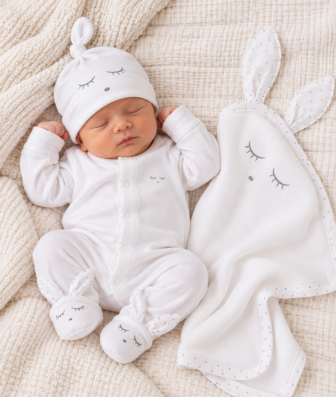 Livly Bunny White Baby Set