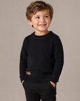 La Nina Boys Black Logo Sweater