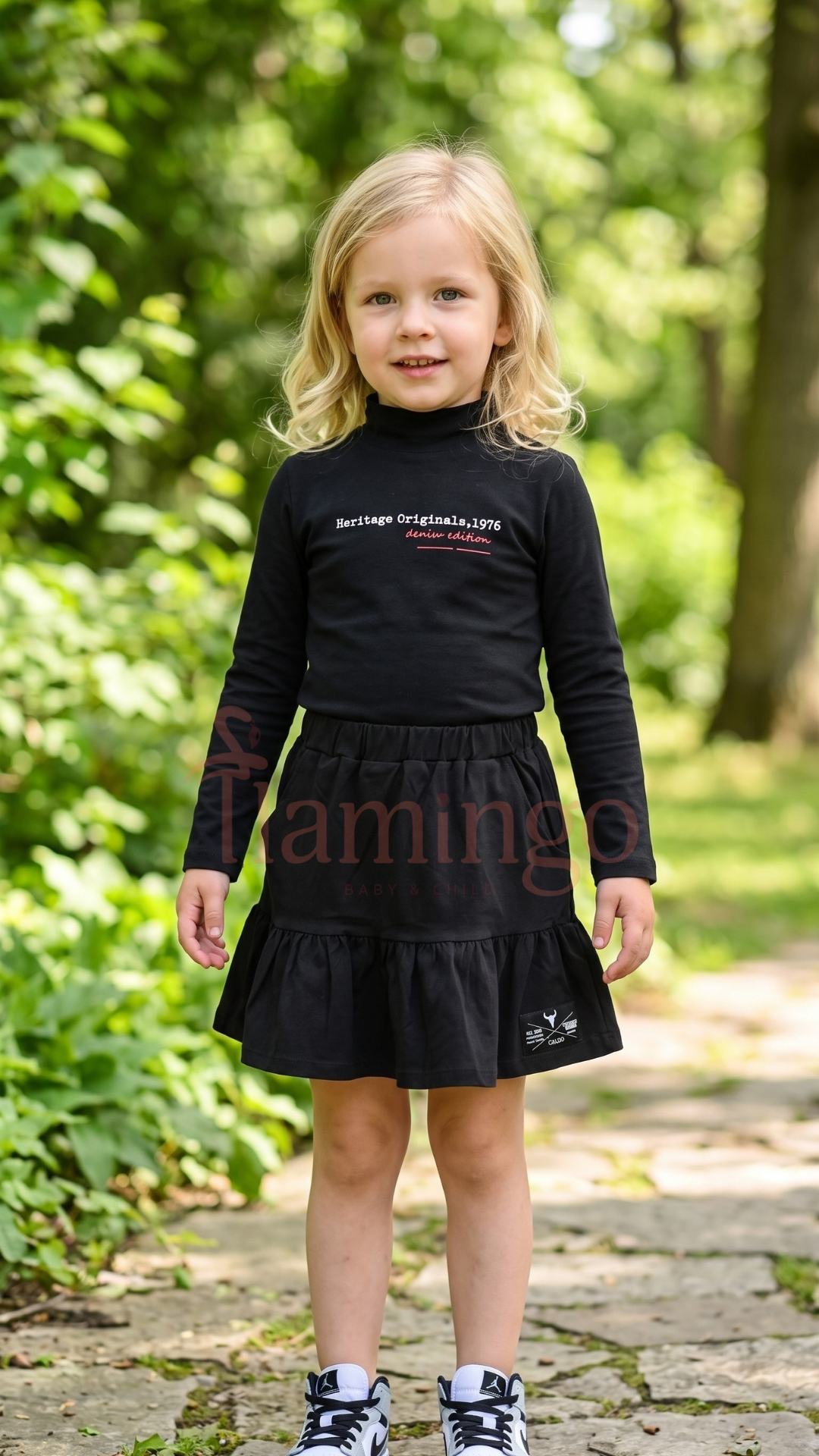 Booso Black Frill Skirt
