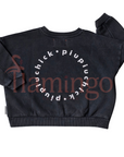 Piupiuchick Black Logo Sweatshirt