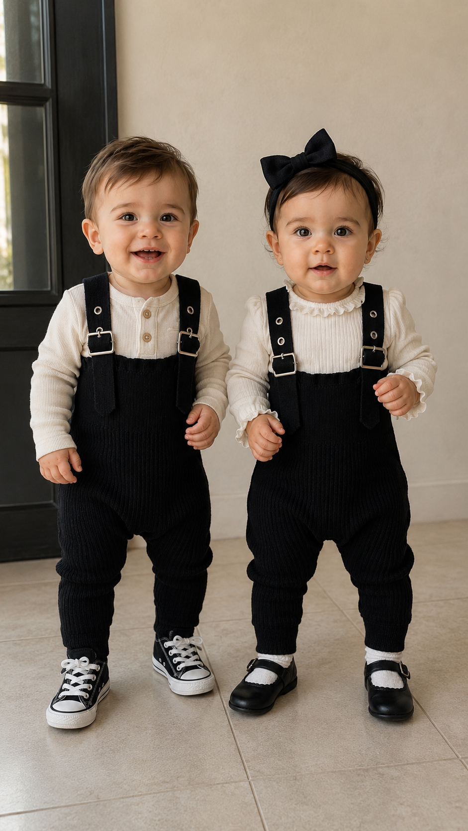 Byke Black Buckle Romper