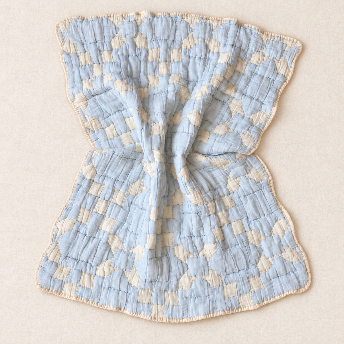 New Grain Powder Blue Quilt Blanket