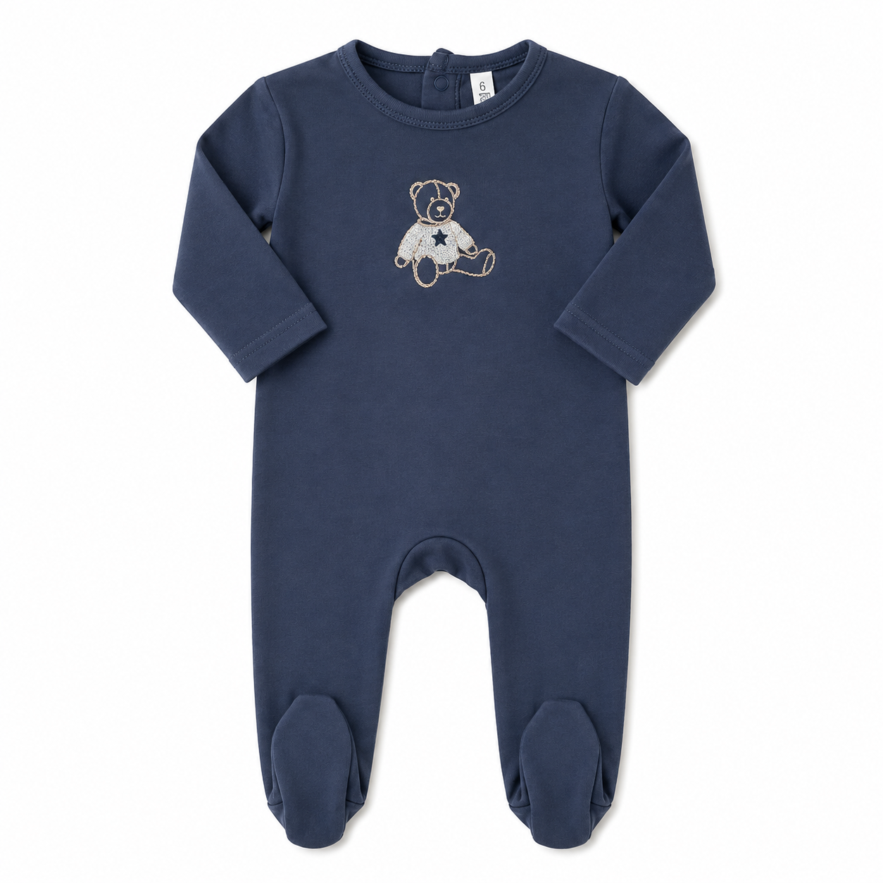 Lilette Off Navy Sweet Bear Footie