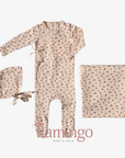 Lilette Petal Printed Wrapover Footie Set