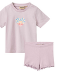 Wheat Lavender Shorts Set