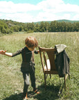 Calla Lili Boys Green Suspender Pants