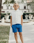 Sweet Threads Medium Blue Woven Kovy Shorts